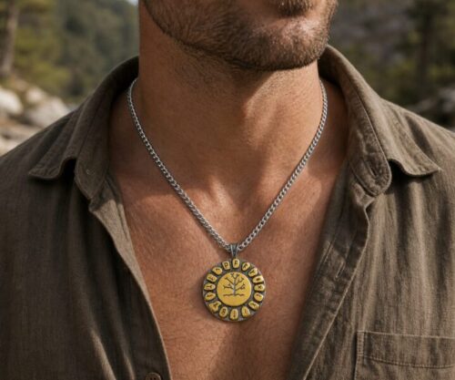 Alternative view of Mei's Viking Tree of Life | ketting | Stainless Steel