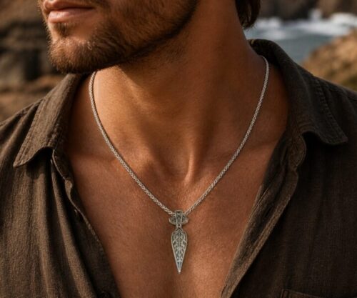 Alternative view of Mei's Viking Nordic Spear | ketting | Stainless Steel