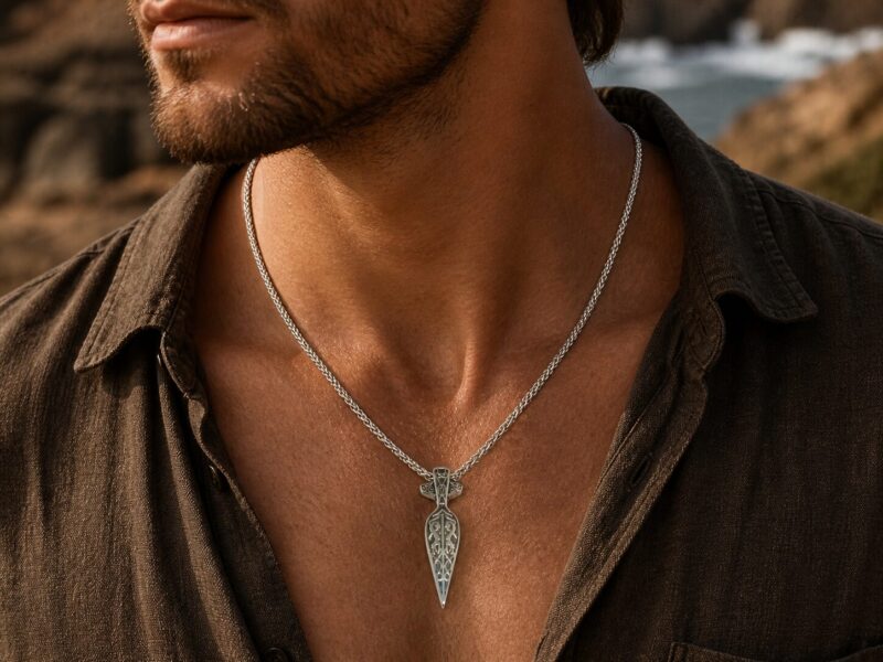 Nordic Spear sierfoto Mei's Viking Nordic Spear | ketting | Stainless Steel Mei's Viking Nordic Spear | ketting | Stainless Steel - Afbeelding 2