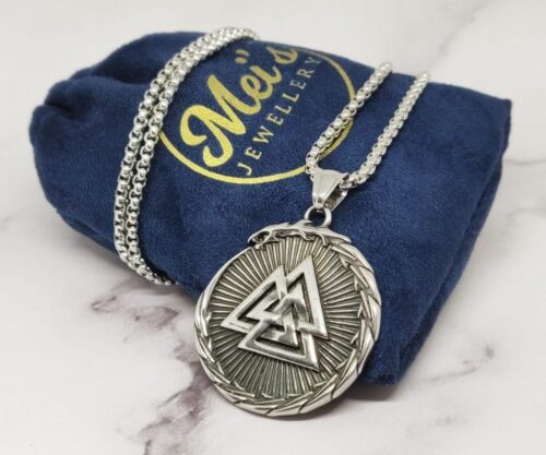 Dragon Valknut 1 scaled e1630497187172 Mei's Viking Dragon Valknut | ketting | Stainless Steel Dragon Valknut 1 scaled e1630497187172