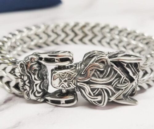 Wolf Fenrir 4 scaled e1630051579225 Mei's Viking Wolf Fenrir | armband | Stainless Steel Wolf Fenrir 4 scaled e1630051579225