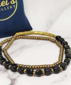 Alternative view of Mei's Tibetan Copper Onyx | armband | Edelsteen