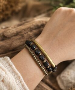 Alternative view of Mei's Tibetan Copper Onyx | armband | Edelsteen