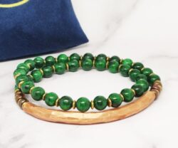 Coppery Jade Mei's Jewellery Mei's Tibetan Coppery Jade | armband | Edelsteen