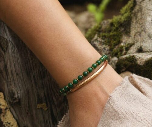 Alternative view of Mei's Tibetan Coppery Jade | armband | Edelsteen