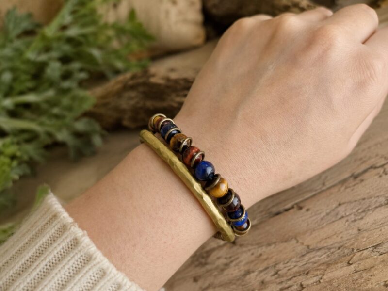 Tibetan Tiger sierfoto Mei's Tibetan Tibetan Tiger | armband | Edelsteen Mei's Tibetan Tibetan Tiger | armband | Edelsteen - Afbeelding 2