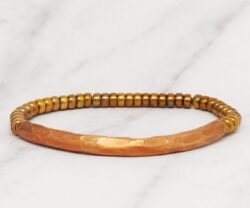 Mei's Tibetan Copper Beaded | armband | Koper