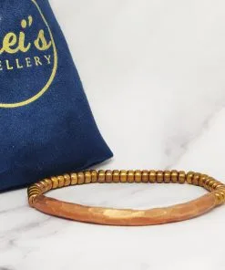 Alternative view of Mei's Tibetan Copper Beaded | armband | Koper