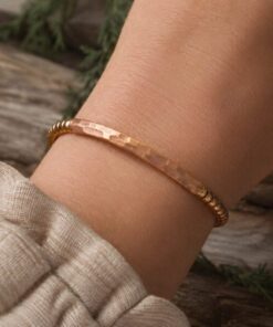 Alternative view of Mei's Tibetan Copper Beaded | armband | Koper