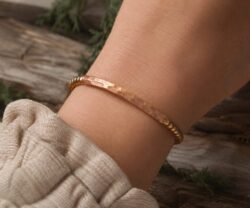 Alternative view of Mei's Tibetan Copper Beaded | armband | Koper