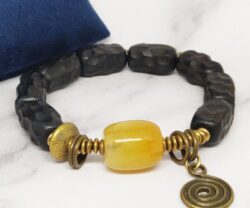 Mei's Tibetan Ebony Copper | armband | Hout