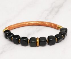 Onyx Cubes 1 Mei's Jewellery Mei's Tibetan Onyx Cubes | armband | Edelsteen