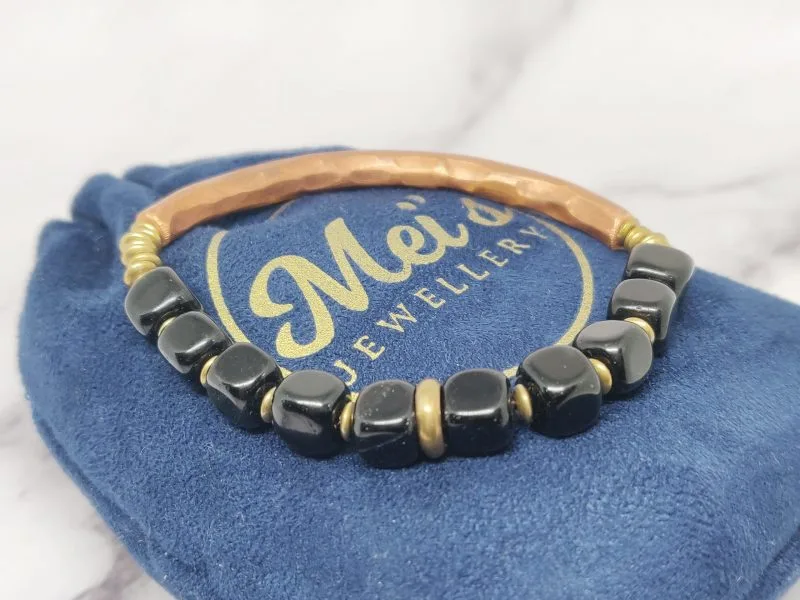Mei's Tibetan Onyx Cubes | armband | Edelsteen - Afbeelding 7