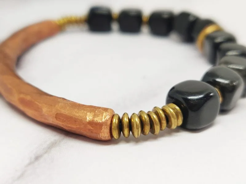 Mei's Tibetan Onyx Cubes | armband | Edelsteen - Afbeelding 4