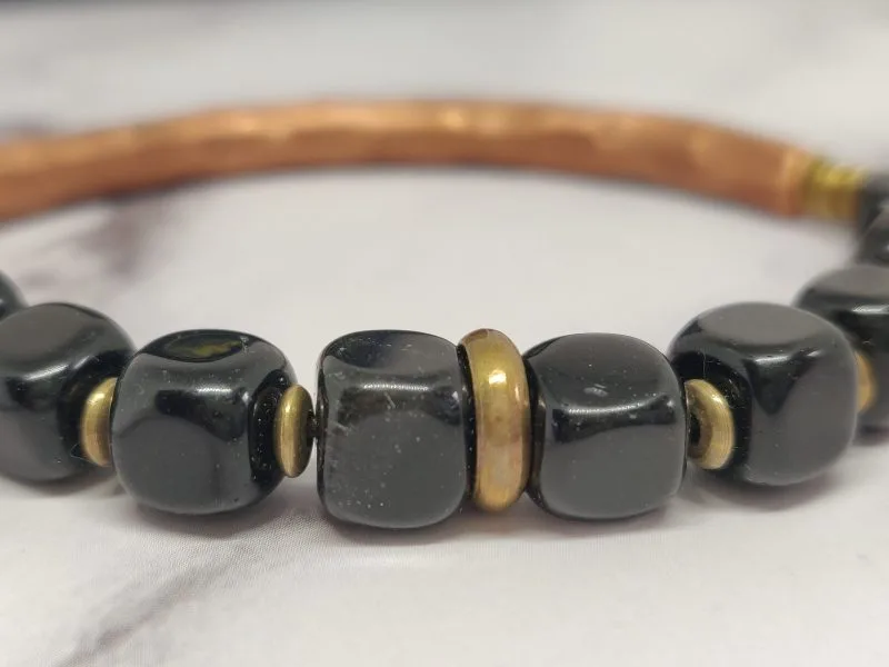 Mei's Tibetan Onyx Cubes | armband | Edelsteen - Afbeelding 3