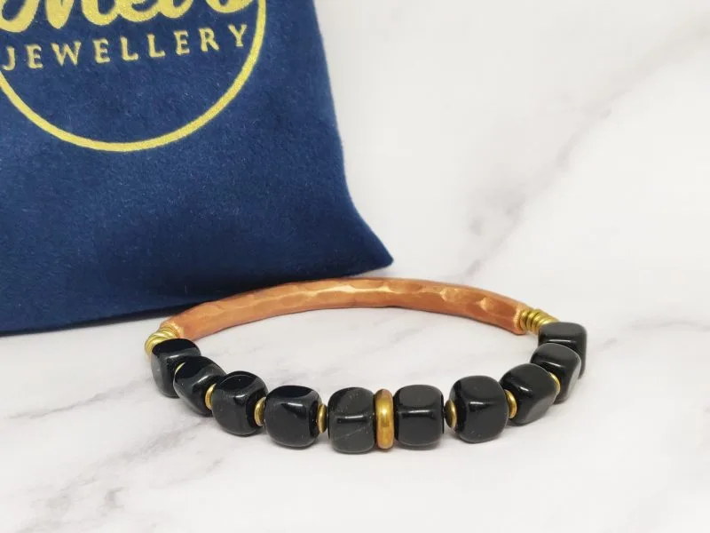 Mei's Tibetan Onyx Cubes | armband | Edelsteen - Afbeelding 2