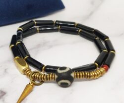 Mei's Tibetan Onyx Rod | armband | Edelsteen
