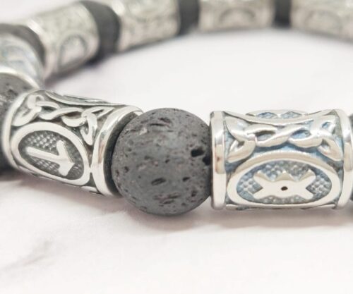 Lava Rune 4 scaled e1642598163883 Mei's Viking Lava Rune | armband | Stainless Steel Lava Rune 4 scaled e1642598163883
