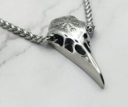 Mei's Viking Raven Skull | ketting | Stainless Steel
