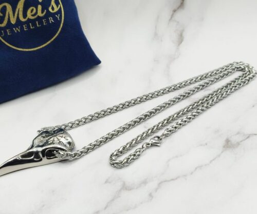 Raven Skull 18 scaled e1651747943836 Mei's Viking Raven Skull | ketting | Stainless Steel Raven Skull 18 scaled e1651747943836