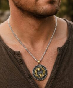 Alternative view of Mei's Viking Wolves Of Odin | ketting | Stainless Steel