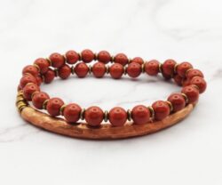 Mei's Tibetan Coppery Jasper | armband | Edelsteen