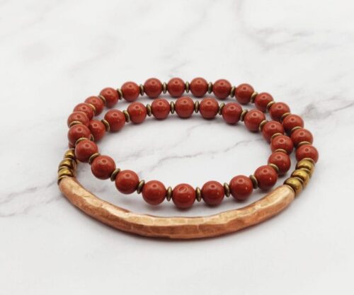 Coppery Jasper 6 scaled e1645527496926 Mei's Tibetan Coppery Jasper | armband | Edelsteen Coppery Jasper 6 scaled e1645527496926