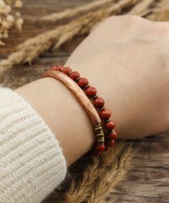 Alternative view of Mei's Tibetan Coppery Jasper | armband | Edelsteen