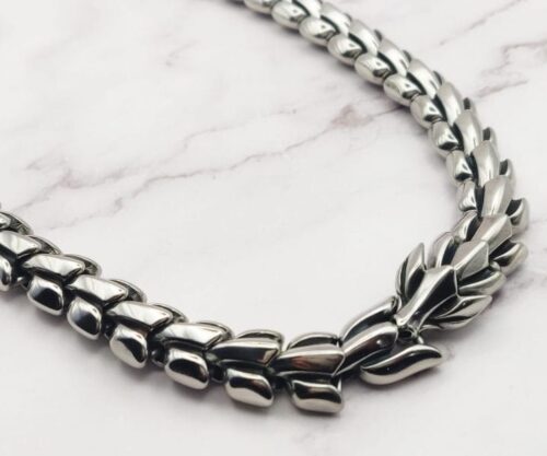 Dragon Skeleton 7 scaled e1643718927713 Mei's Viking Dragon Skeleton | ketting | Stainless Steel Dragon Skeleton 7 scaled e1643718927713