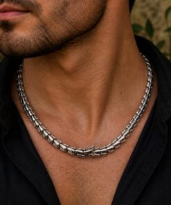 Alternative view of Mei's Viking Dragon Skeleton | ketting | Stainless Steel