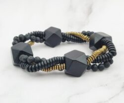 Mei's Tibetan Hexa Twist | armband | Hout