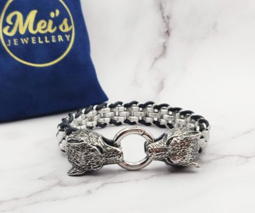 Geri Freki 4 scaled Mei's Viking Geri & Freki | armband | Stainless Steel Geri Freki 4 scaled