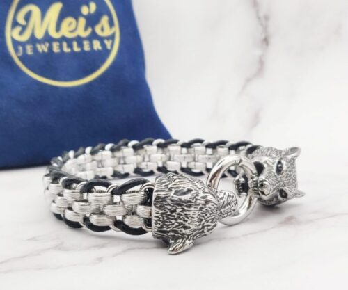 Geri Freki 5 scaled e1648555114770 Mei's Viking Geri & Freki | armband | Stainless Steel Geri Freki 5 scaled e1648555114770