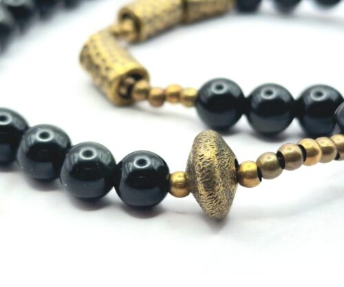 Obsidian Eclipse 6 Mei's Tibetan Obsidian Eclipse | armband | Edelsteen Obsidian Eclipse 6