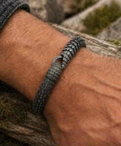 Alternative view of Mei's Viking The Serpent | armband | Stainless Steel