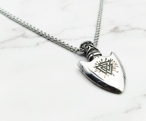 Spear of Odin 7 Mei's Viking Spear of Odin | ketting | Stainless Steel Spear of Odin 7