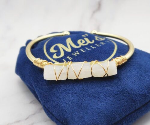 Rocky Bangle 3 Mei's Everest Rocky Bangle | armband | Edelsteen Rocky Bangle 3
