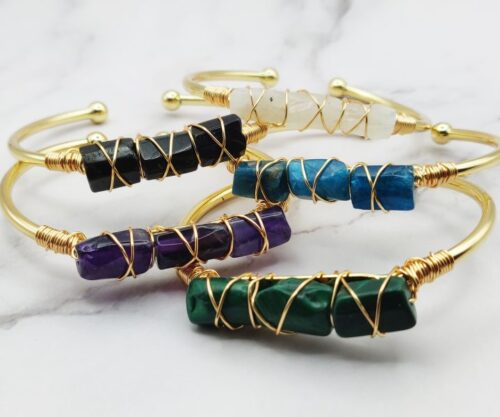 Rocky Bangle 6 Mei's Everest Rocky Bangle | armband | Edelsteen Rocky Bangle 6