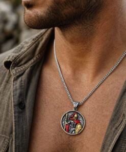 Alternative view of Mei's Muse Warrior of Sparta | ketting | Stainless Steel