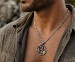 Alternative view of Mei's Muse Warrior of Sparta | ketting | Stainless Steel