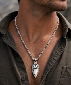 Alternative view of Mei's Viking Runic Spear | ketting | Stainless Steel