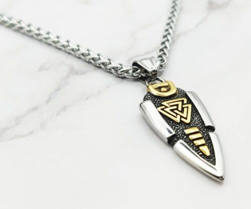 Spear of Awe 5 Mei's Viking Spear of Awe | ketting | Stainless Steel Spear of Awe 5