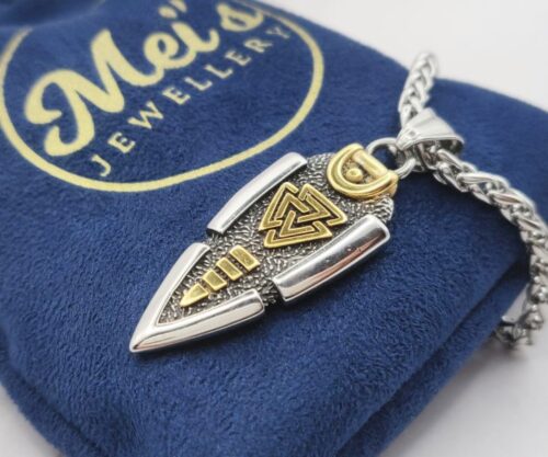 Spear of Awe 8 Mei's Viking Spear of Awe | ketting | Stainless Steel Spear of Awe 8