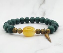 Mei's Tibetan Bodhi Stone | armband | Hout