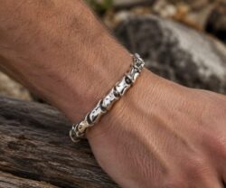 Alternative view of Mei's Viking Infinity Snake | armband | Stainless Steel