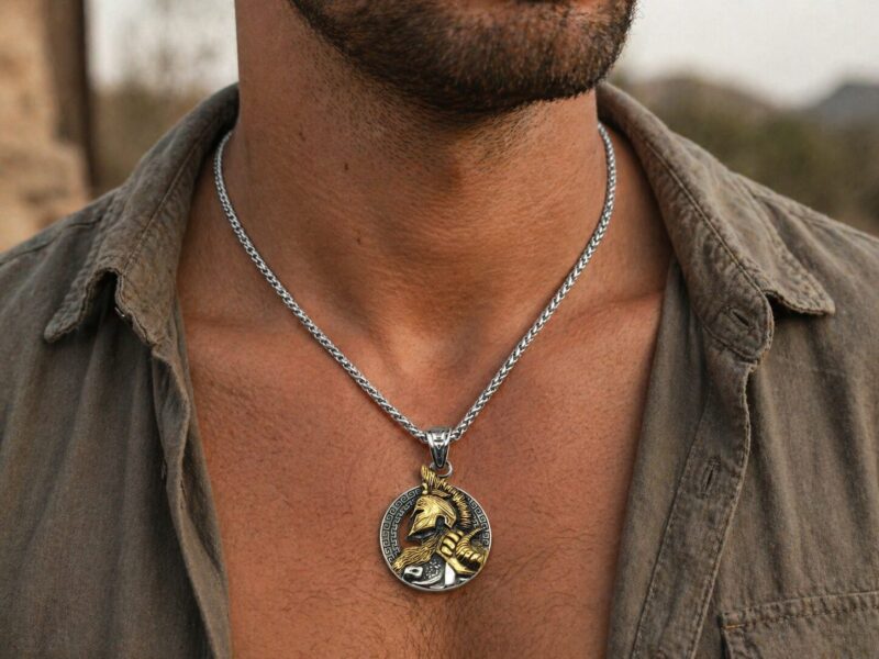 The Spartan sierfoto Mei's Muse The Spartan | ketting | Stainless Steel Mei's Muse The Spartan | ketting | Stainless Steel - Afbeelding 2