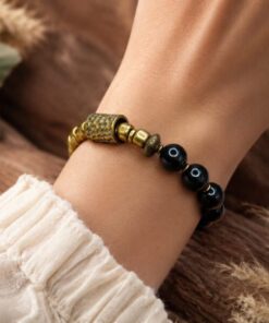 Alternative view of Mei's Tibetan Copper Marbles | armband | Edelsteen
