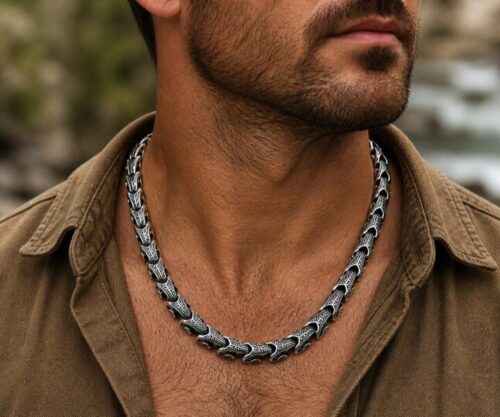 Alternative view of Mei's Viking Dragon Chain | ketting | Stainless Steel