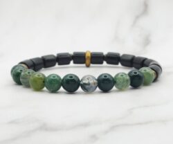 Mei's Tibetan Moss Stones | armband | Edelsteen