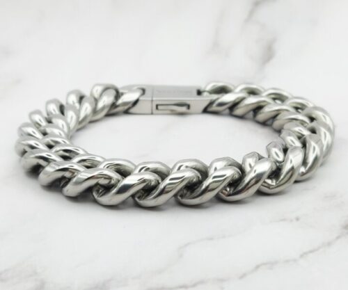 Mei’s Viking Ragnar Chain armband van roestvrij staal in zilver